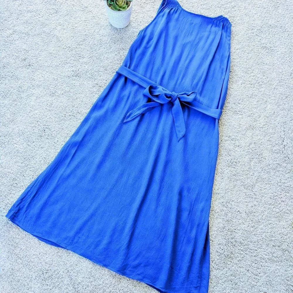 Kate Spade Blue Cobalt Summer Resort Vacation Dress Small Wedding Guest Party